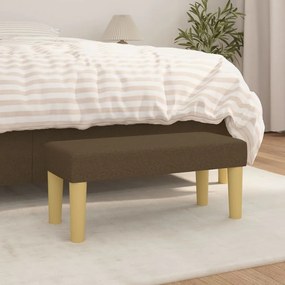 vidaXL Banco 70x30x30 cm tecido castanho-escuro
