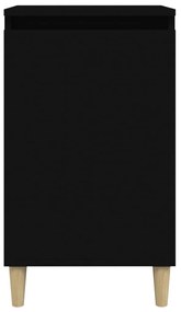 Mesa de cabeceira 40x35x70 cm derivados de madeira preto