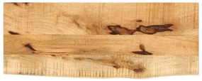 Tampo de mesa c/ borda viva 80x40x2,5cm mangueira áspera maciça