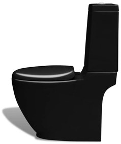 Conjunto com sanita e bidé cerâmica preto