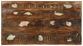 Mesa de Café 90x50x35 cm Madeira Recuperada Sólida