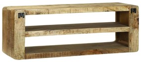Armário de TV 100x32x36 cm Madeira Maciça de Mangueira