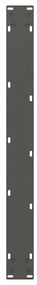 Pés para mesa de jantar em V, 3 peças, antracite, 70x(72-73,3) cm, aço