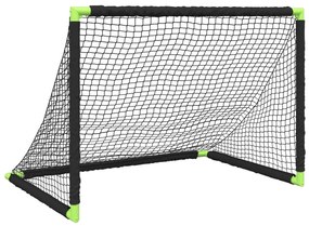 Baliza de futebol infantil dobrável 90x64x64 cm preto