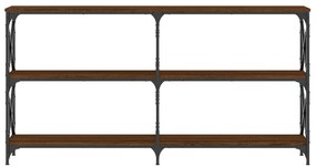 Mesa consola 200x28x80,5 cm derivados madeira carvalho castanho