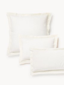 Fronha de almofada em linho com bainha elevada Linna