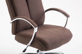 Cadeira de Escritório XL Vaud Tecido Castanho