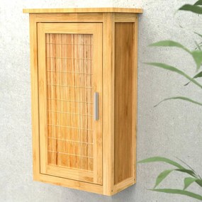 EISL Armário alto com porta 40x20x70 cm bambu