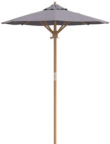 Guarda-sol de Jardim Cinza Escuro 150x210 cm Bambu