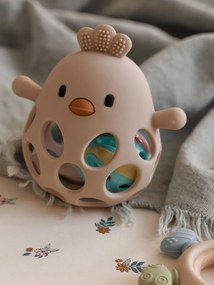 Chocalho pintainho em silicone  cru