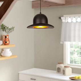 Candeeiro Chandelier Sivani – Preto – Diâmetro 28 cm x Altura 113 cm