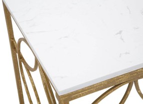 MESA CONSOLA STAR MARBLE 120X40X80 CM DOURADO
