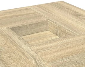 Mesa de centro 80x80x40 derivados de madeira carvalho sonoma