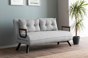 Sofá-Cama 2 Lugares Sando – Cinzento – 175x133 cm