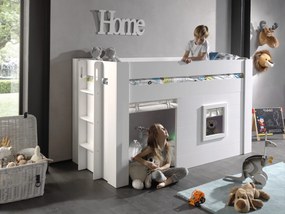 Conjunto Cama infantil NOAH + Cortina e Porta de Tecido Branca