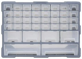 Caixa organizadora com 38 gavetas 52x16x37,5 cm