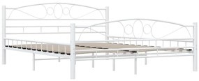 Estrutura de cama 160x200 cm metal branco