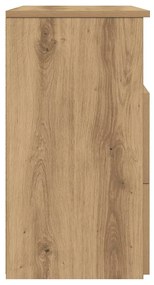 Mesa cabeceira 50x32x60cm derivados madeira carvalho artisiano
