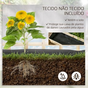Floreira de 3 Níveis com Treliça Hortal Vertical com Tecido não Tecido