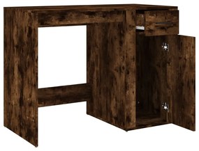 Secretária 100x49x75 cm derivados madeira cor carvalho fumado