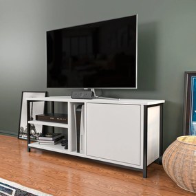Móvel TV Neola – Preto/Branco – 120x35,3x50,8 cm