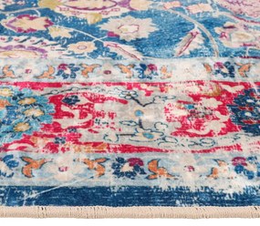 Tapete lavável antiderrapante 80x300 cm multicor