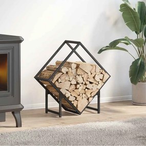 Suporte para lenha 60x25x60 cm aço laminado a frio preto