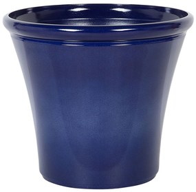 Conjunto de 2 vasos para plantas em fibra de argila azul marinho 50 x 50 x 44 cm KOKKINO Beliani