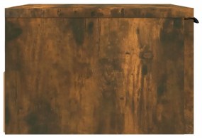 Mesa de Cabeceira Joan-  De Parede - Madeira Rústica - 34x30x20 cm - D