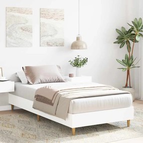 Estrutura cama s/ colchão 75x190 cm derivados de madeira branco