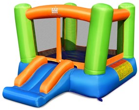 Castelo Insuflável para Crianças Casa Insuflável com Área de Salto Kit Reparação de Escorregas (sem Compressor) 250 x 197 x 143 cm