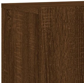 6pcs móveis de parede p/ TV derivados madeira carvalho castanho