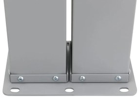 Toldo lateral retrátil, 160 x 600 cm, cinzento