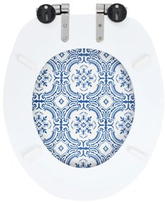 Assento de sanita com tampa de fecho suave MDF design porcelana