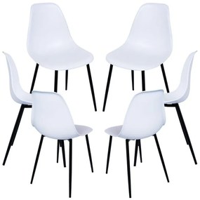 Pack 6 Cadeiras Teok - Branco
