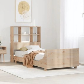 Cama sem colchão 90x190 cm madeira de pinho maciça