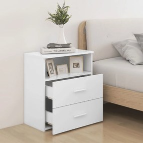 Mesas de cabeceira 2 pcs 50x32x60 cm branco