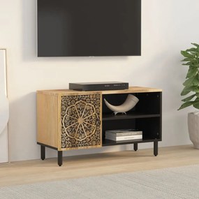 Móvel de TV 80x31x46 cm madeira de mangueira maciça