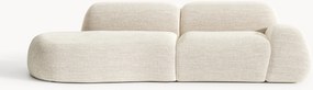 Chaise longue modular em bouclé Wolke (3 lugares)