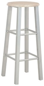 3 pcs conjunto de bar em madeira e aço