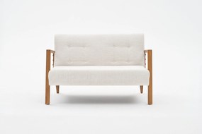 Sofá de 2 Lugares Kemer – Creme – 114 cm x 80 cm x 85 cm