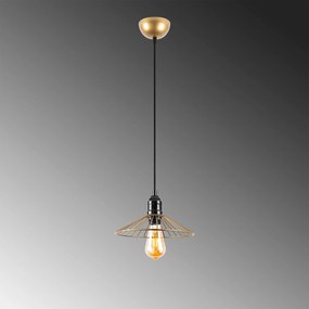 Candeeiro de Teto Kila – Dourado Brilhante – 25 x 25 x 114 cm