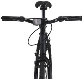 Bicicleta de mudanças fixas 700c 55 cm preto