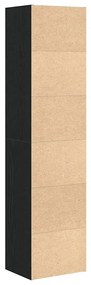Estante 31x24x127 cm derivados de madeira carvalho preto