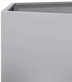 Vaso/floreira de jardim hexagonal 138x120x45 cm aço galvanizado