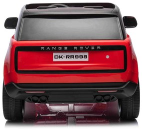 Carro elétrico para Crianças Range Rover, 2 lugares bancos em couro sintético, rádio com entrada USB, tração traseira com suspensão, bateria 12V7AH, r