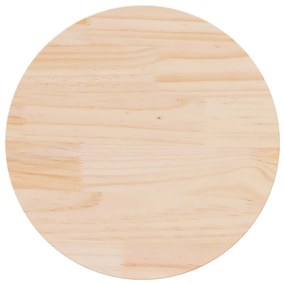 Tampo de mesa pinho maciço Ø70x2,5 cm