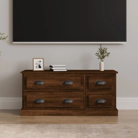 vidaXL Móvel p/ TV 100x35,5x45 cm derivados de madeira preto