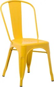 Cadeira De Jantar Empilhável Lix Amarelo Intenso - Sklum