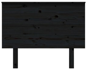 Cabeceira de cama 104x6x82,5 cm pinho maciço preto